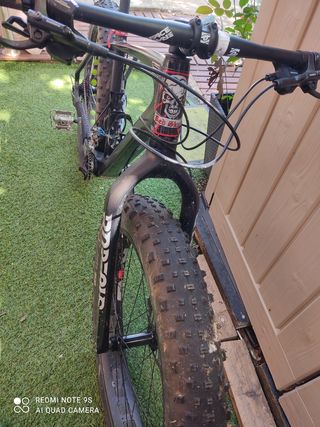Bicicleta Fat Bike cuadro y horquilla de carbono
