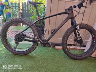 Bicicleta Fat Bike cuadro y horquilla de carbono