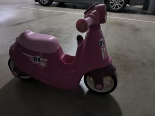 Moto Vespa Infantil Rosa