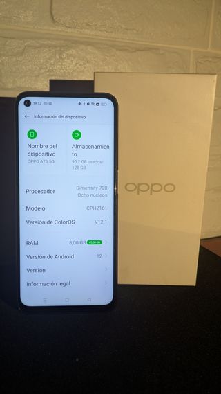 OPPOA73 5G - Smartphone Negro