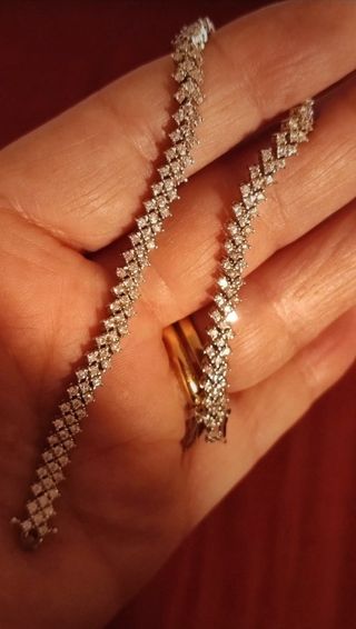 Braccialetto diamante Moissanite Argento 925