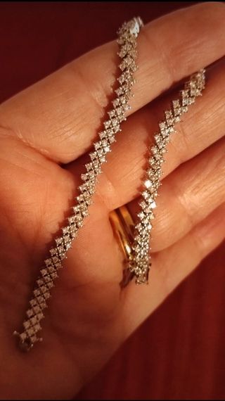 Braccialetto diamante Moissanite Argento 925