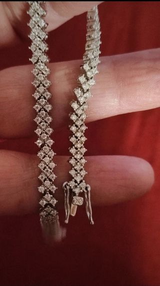 Braccialetto diamante Moissanite Argento 925