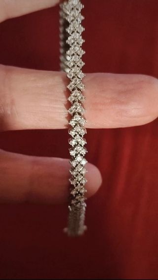 Braccialetto diamante Moissanite Argento 925