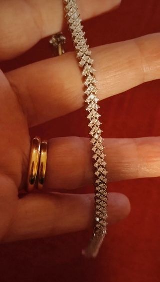 Braccialetto diamante Moissanite Argento 925