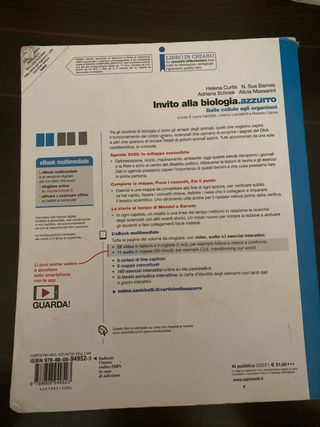 invito alla biologia azzurro 