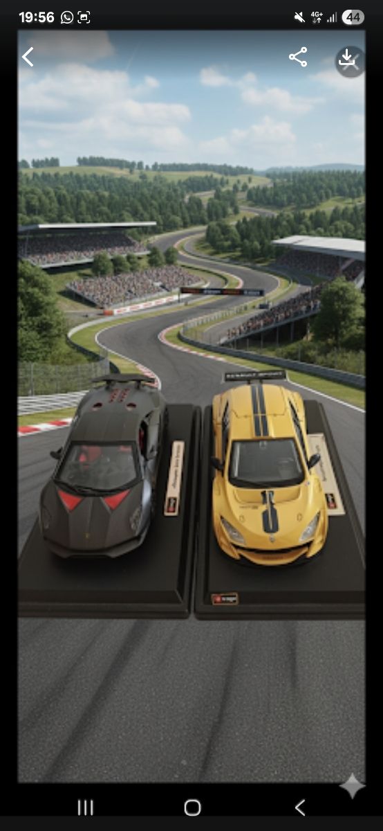 2 Coches Burago: Lamborghini & Renault