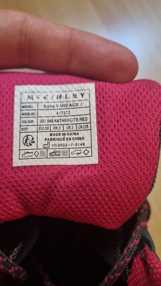 Botas montaña niño/niña - nº 36