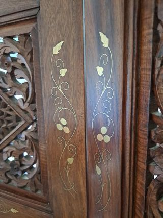 Biombo 4 hojas - Madera tallada