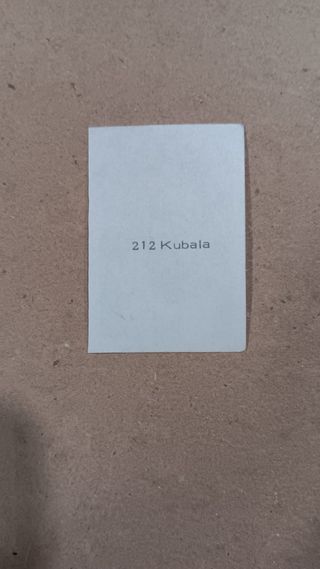 Cromo de Kubala - Fútbol