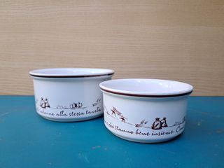 2 Ciotole Mulino Bianco Vintage