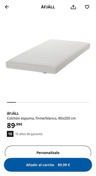2 colchones + 2 somieres de láminas