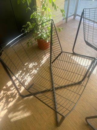 2 Sillones IKEA metal negro SKÅLBODA