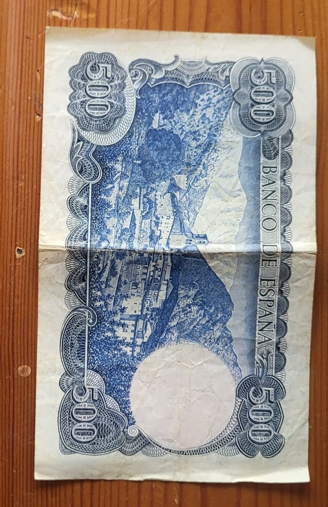 Billete 100, 500 y 1 Peseta España.