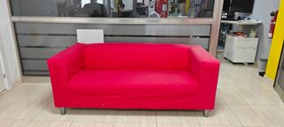 Sofá Klippan Ikea rojo