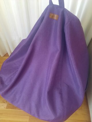 Puff Sillón violeta  como Nuevo Relleno incluido