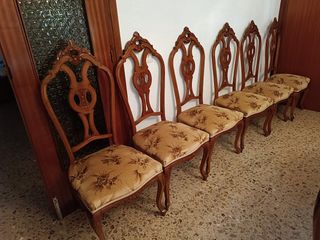 6 Sillas de comedor antiguas