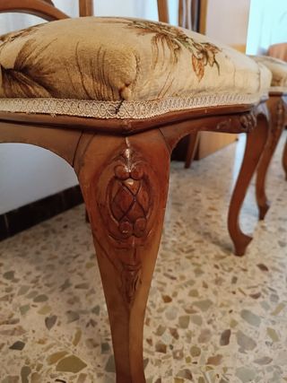 6 Sillas de comedor antiguas