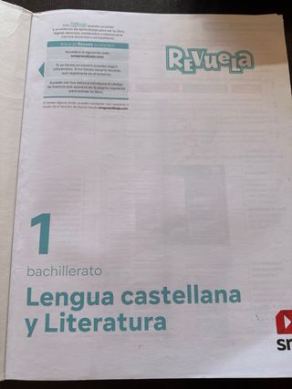 Lengua castellana y Literatura. 1 Bachillerato....
