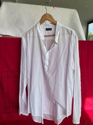 Camisa Zara blanca talla S