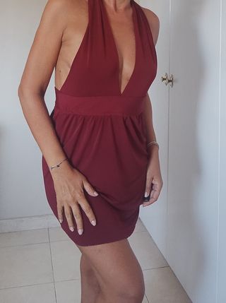 Vestido corto rojo