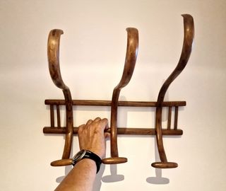 Perchero madera antiguo