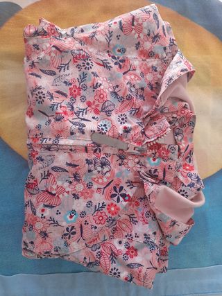 Chaqueta niña flores - Talla 92 cm.