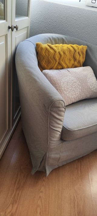 Sillón relax gris - tapizado tela
