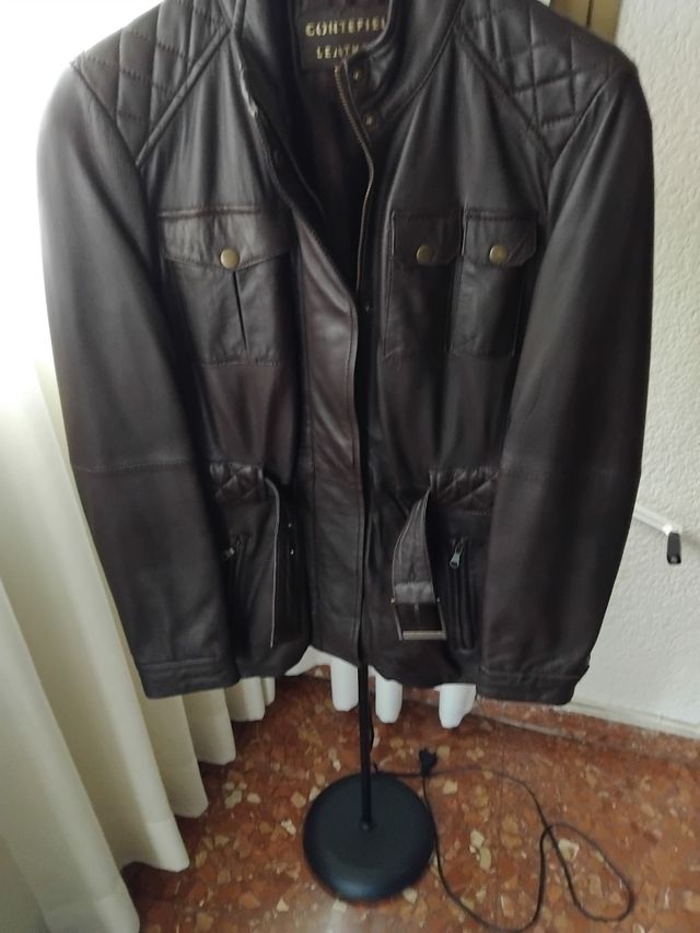 Chaqueta cuero marrón Universal Leather