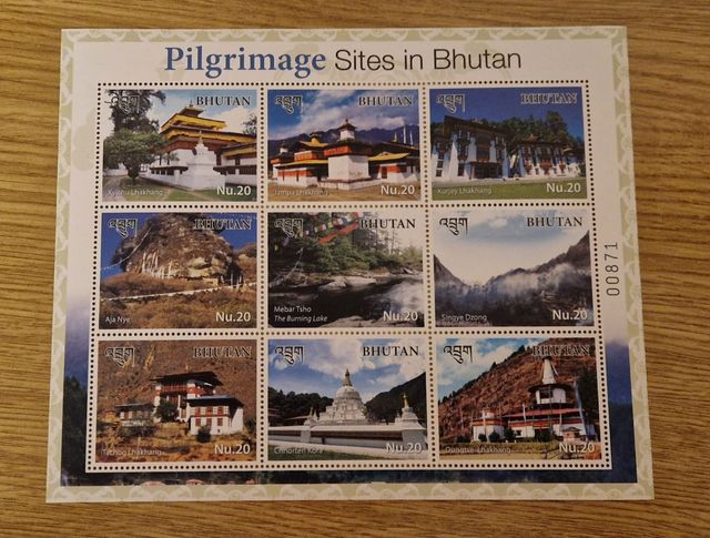 Sellos Bhután: 12 Leyendas Buda