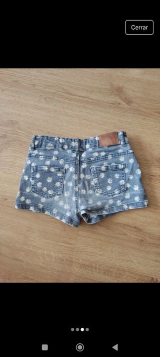 Shorts niña flores - 8-9 años