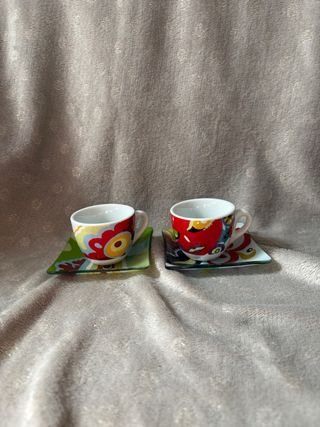 2 Tazzine caffè + 2 Piattini Maison V 
