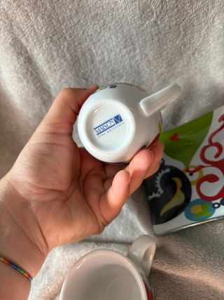2 Tazzine caffè + 2 Piattini Maison V 