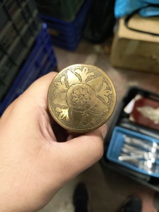 Joyero antiguo dorado