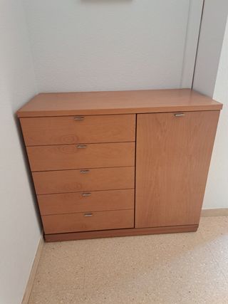 Cómoda Buffet madera 5 cajones
