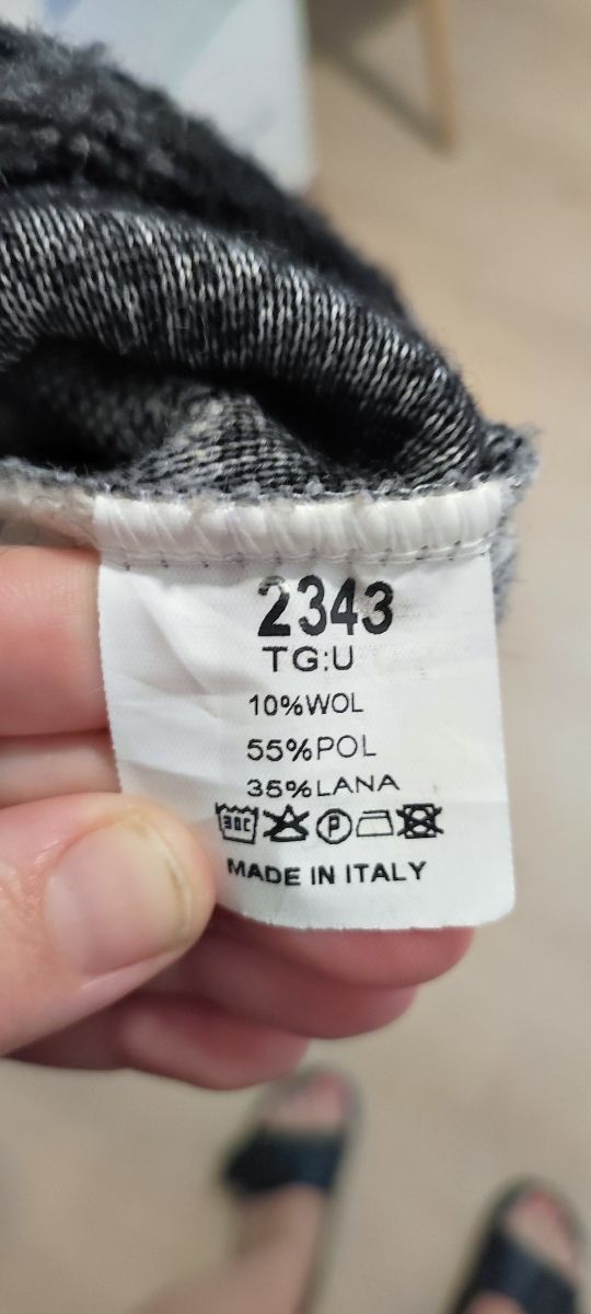 Chaqueta cuadros lana - Talla única