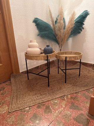 2 tavoli in rattan Leroy Merlin