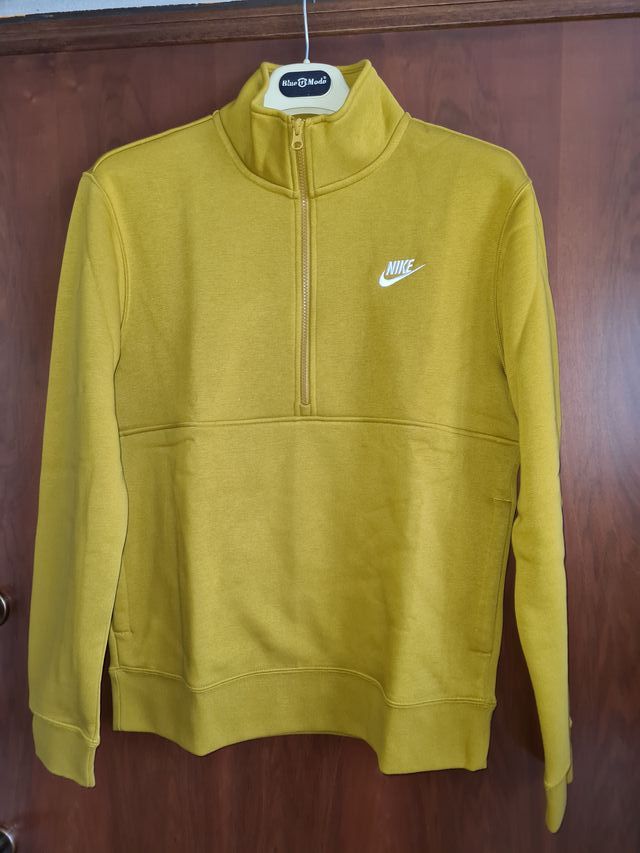 Felpa Nike mezza zip con tasche