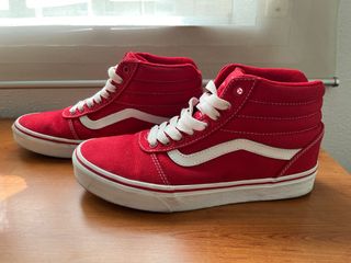 Zapatillas Vans rojas altas