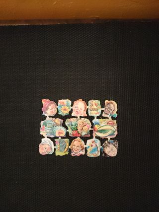 Cromos antiguos troquelados