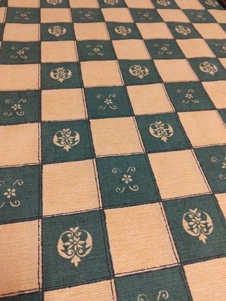 Tela chinzt estampada 2,80m - beige/verde