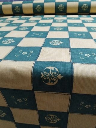 Tela chinzt estampada 2,80m - beige/verde