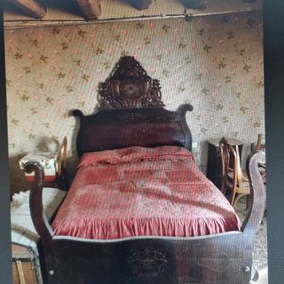 Cama antigua matrimonio - madera