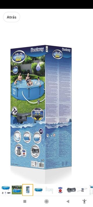 Piscina Bestway Steel Pro Max 3,66m