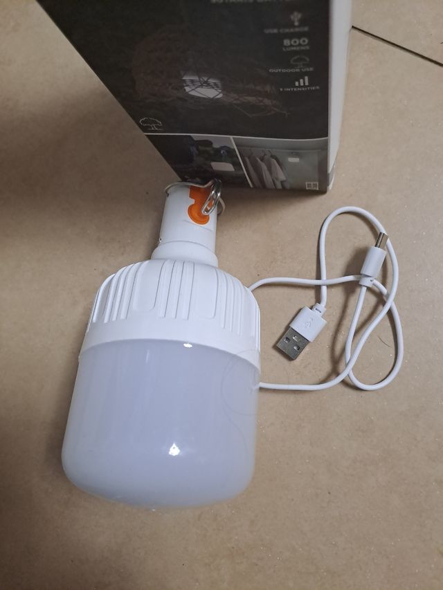 Bombilla Portátil Recargable New Garden