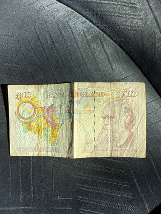 Billete 10 libras - antiguo