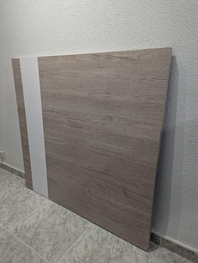 Cabecero cama 110cm - Beige grisáceo/Blanco