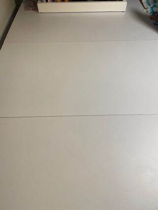 Mesa comedor extensible blanca