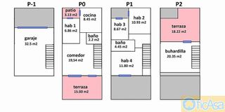Casa adosada en venta en Alcora, l´