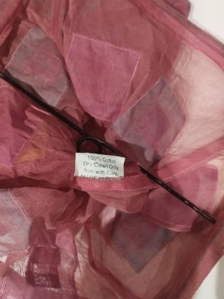 Lampara colgante textil multicolor, 2 piezas.